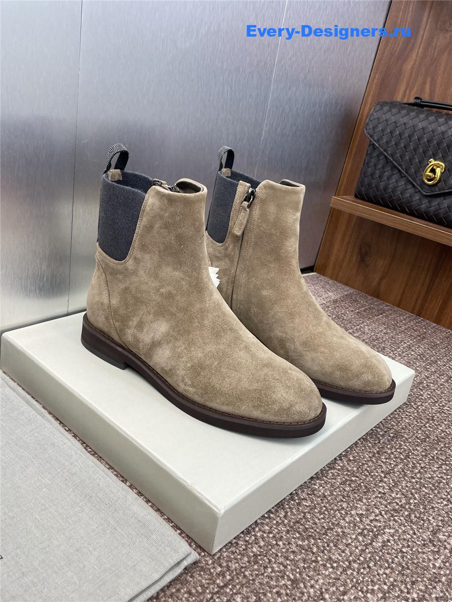 BC Beige Suede Monili Chelsea Boots