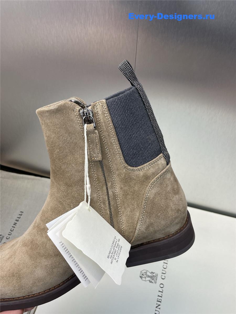 BC Beige Suede Monili Chelsea Boots