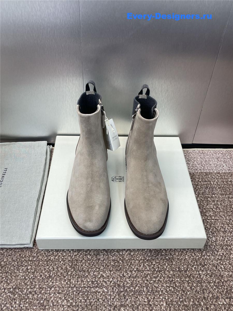 BC Gray Suede Monili Chelsea Boots