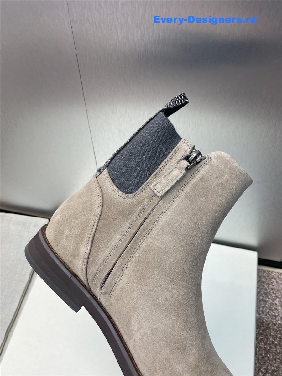 BC Gray Suede Monili Chelsea Boots