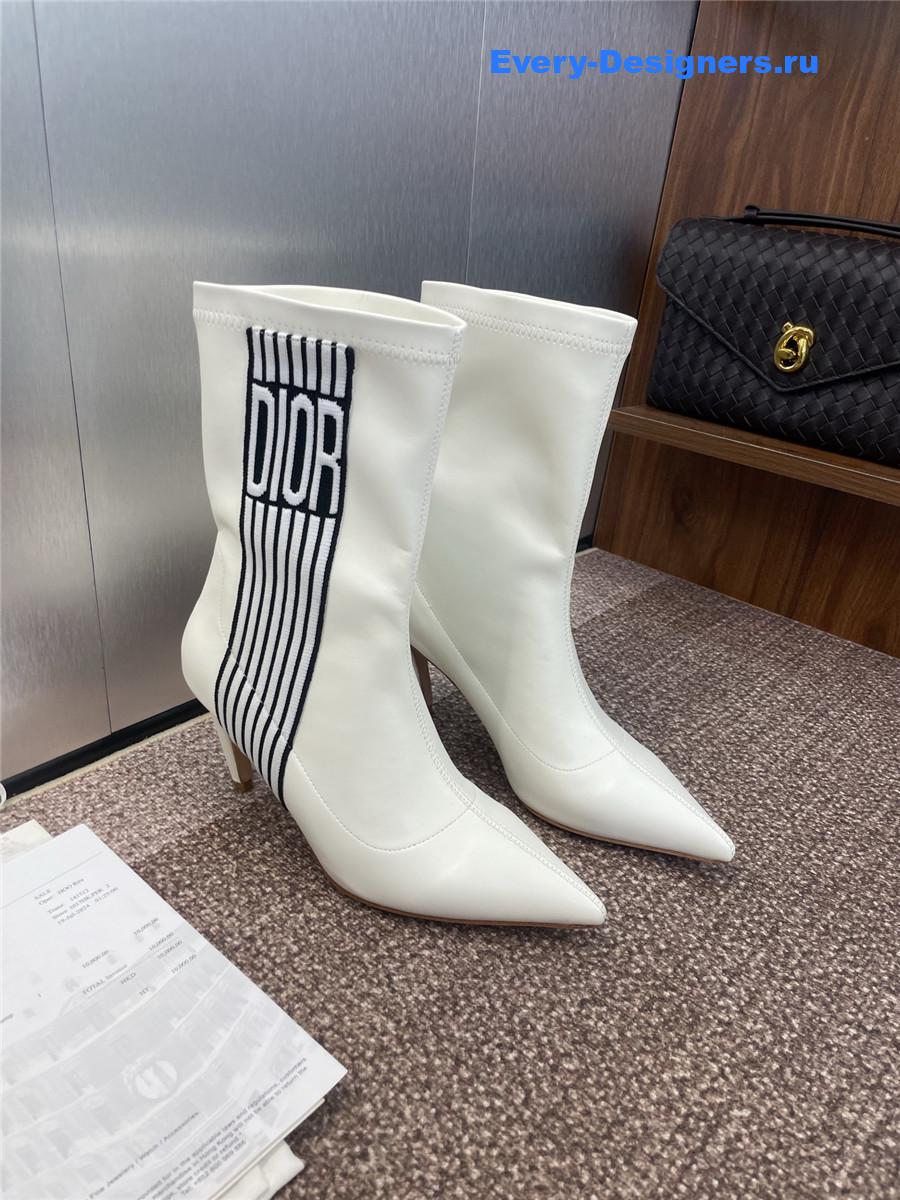 D10r optical-d white ankle boots