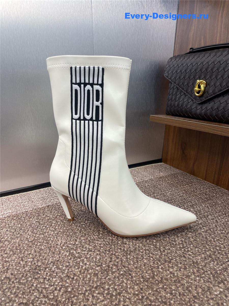 D10r optical-d white ankle boots