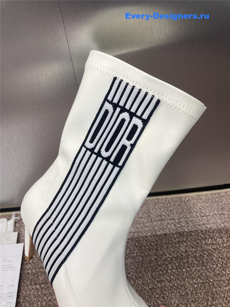 D10r optical-d white ankle boots