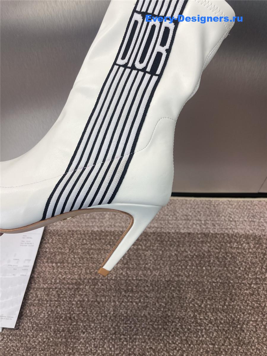 D10r optical-d white ankle boots