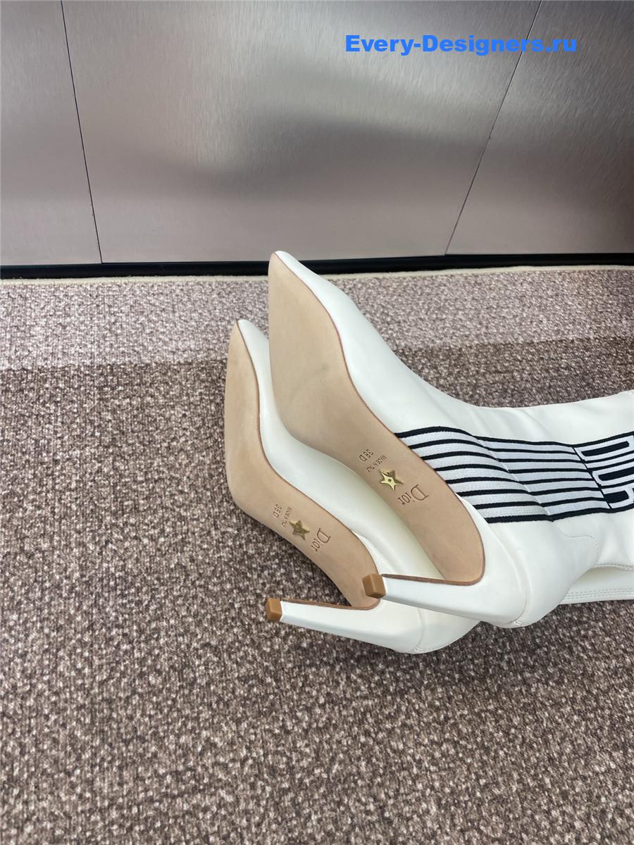 D10r optical-d white ankle boots