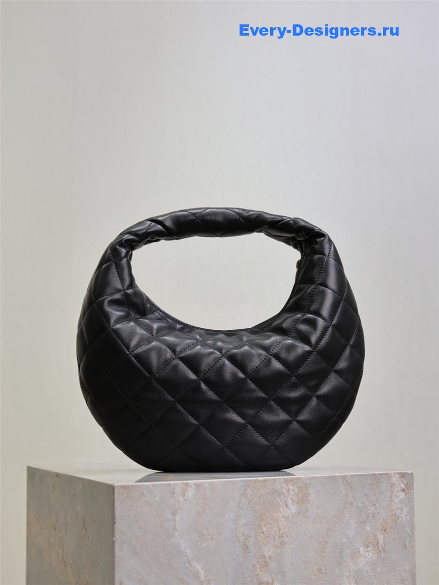 Sa1nt Lau*nt black lambskin icare baby hobo