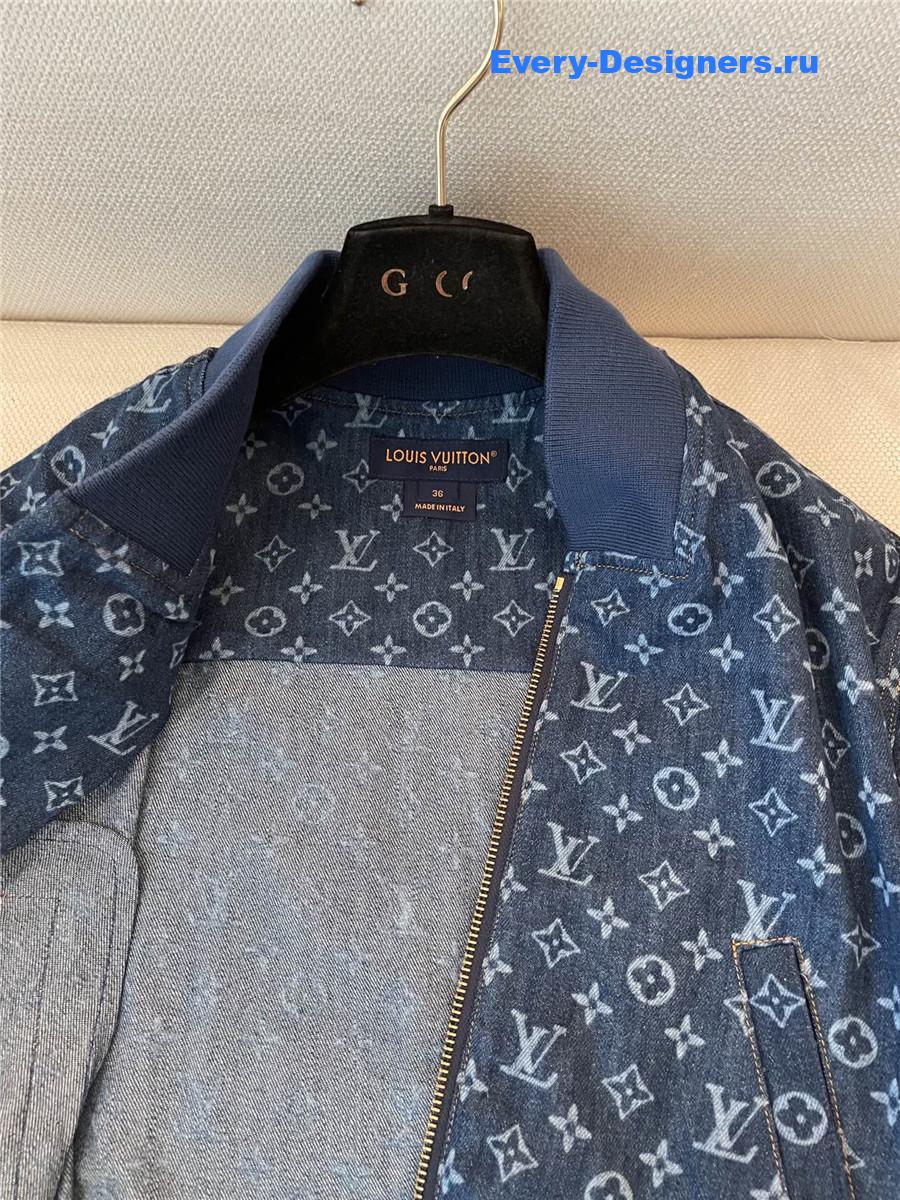 l0vis Vvtt0n cropped monogram denim jacket