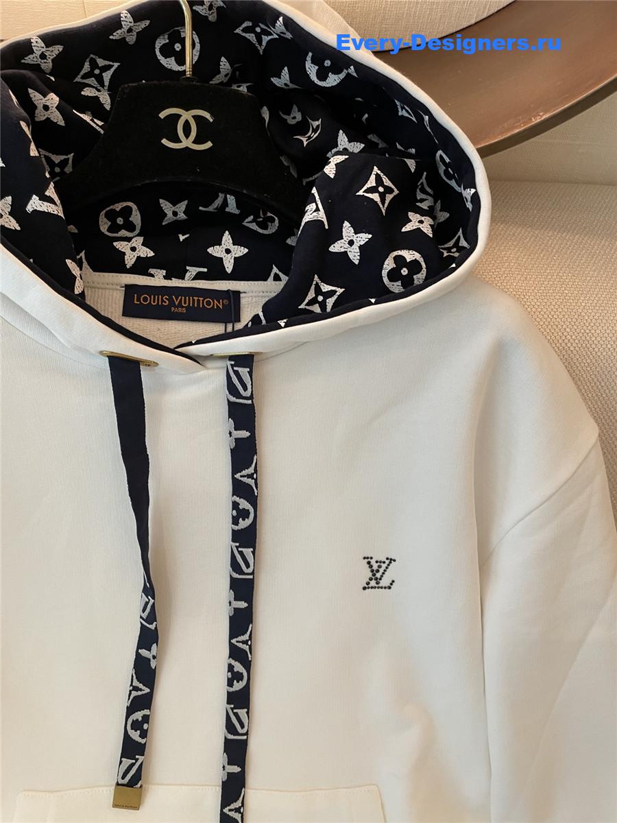 l0vis Vvtt0n white cotton hoodie