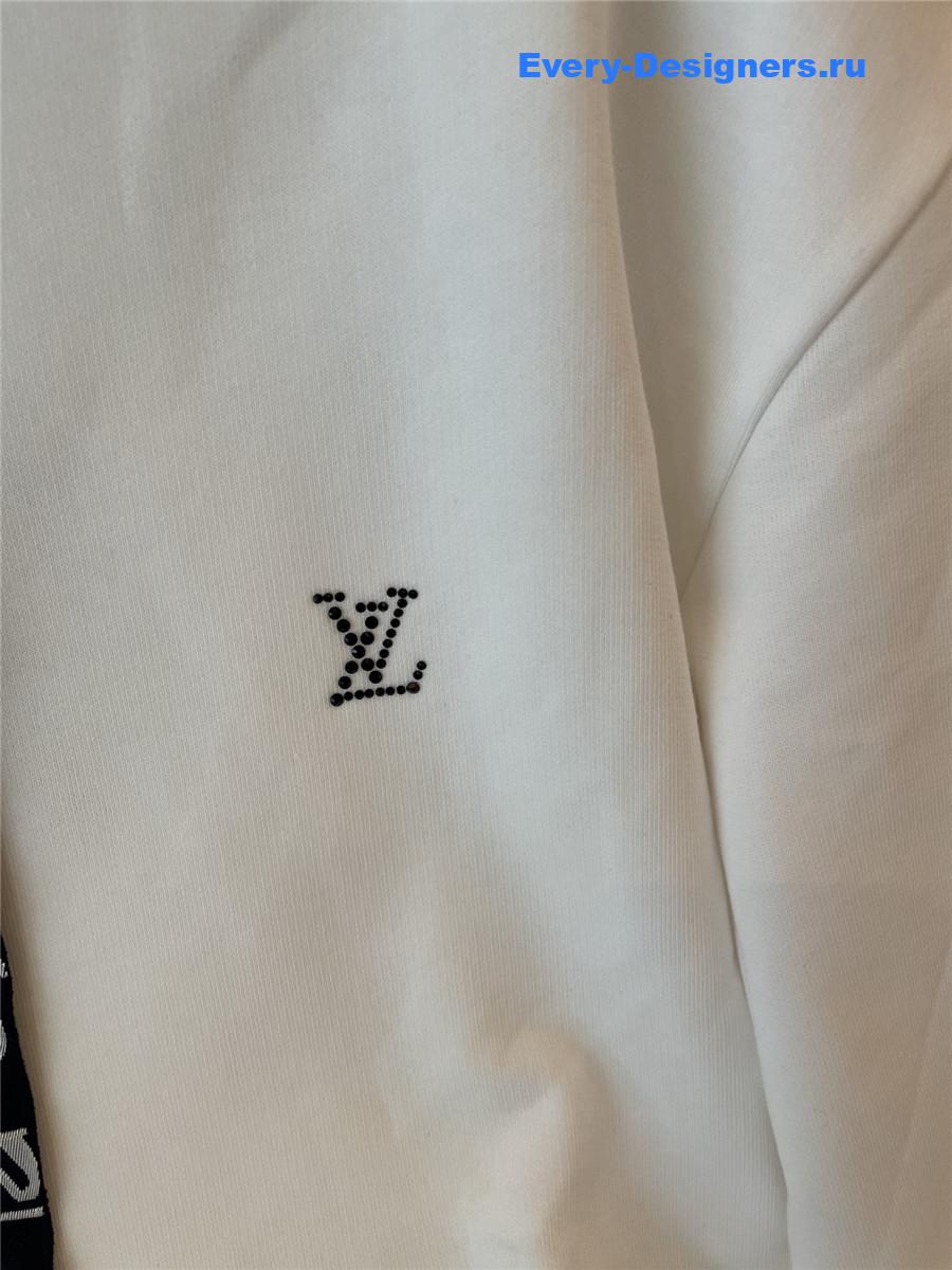 l0vis Vvtt0n white cotton hoodie