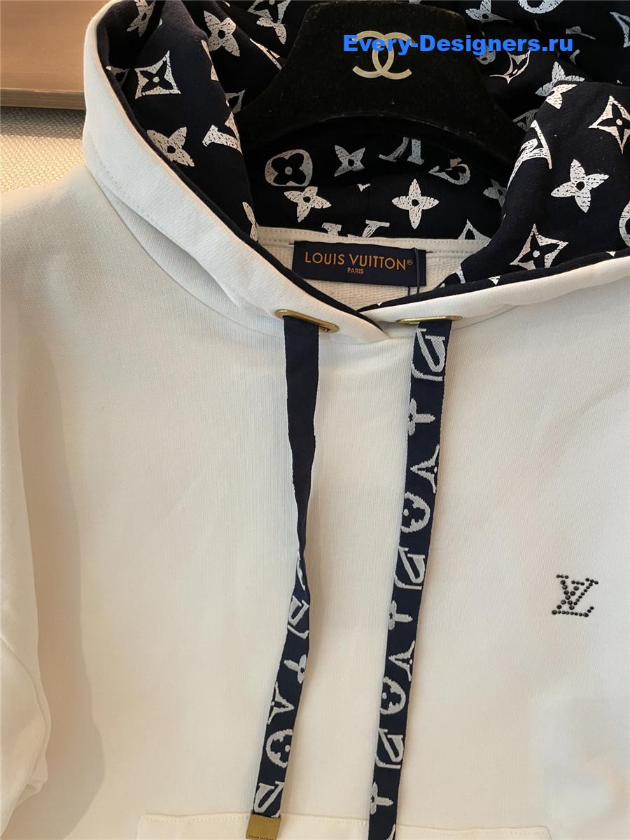 l0vis Vvtt0n white cotton hoodie