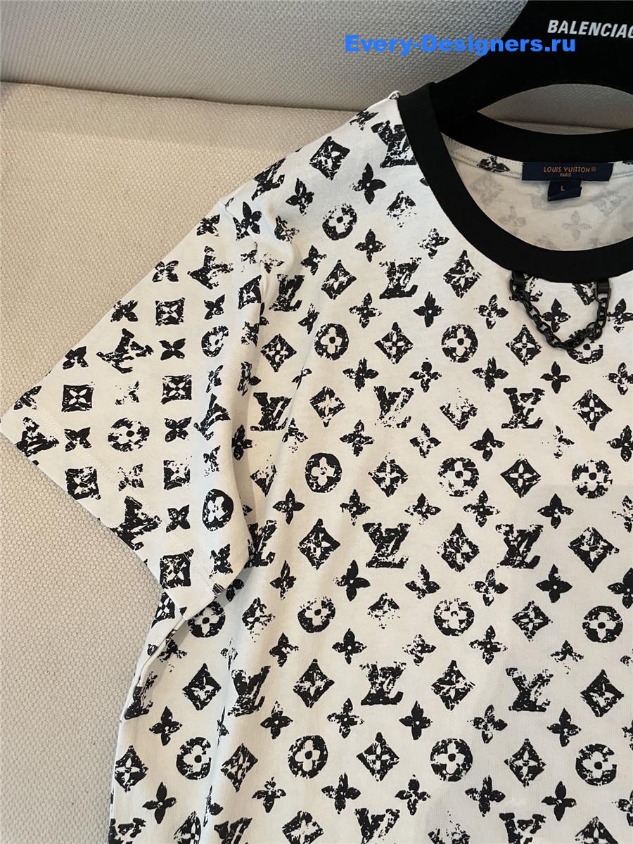 l0vis Vvtt0n lv monogram cotton crewneck