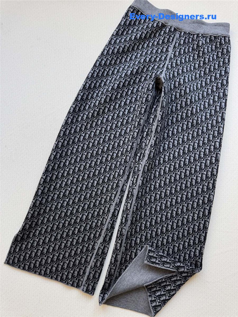 D10r grey cashmere women’s wide leg pants