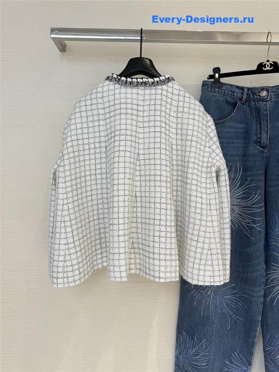 Ch**el ladies tweed jackets plaid coat