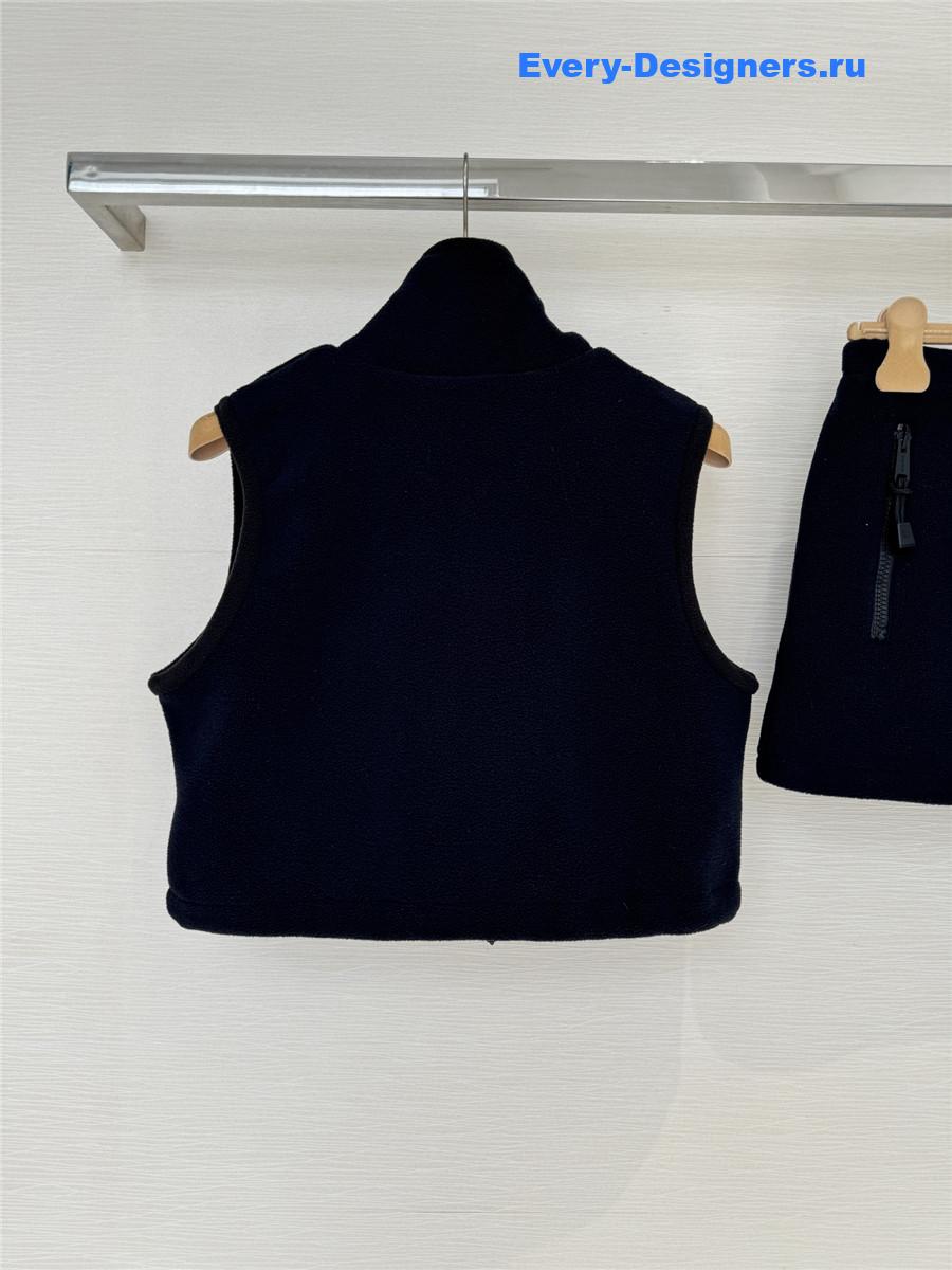 Miu Miu Black Cropped Vest