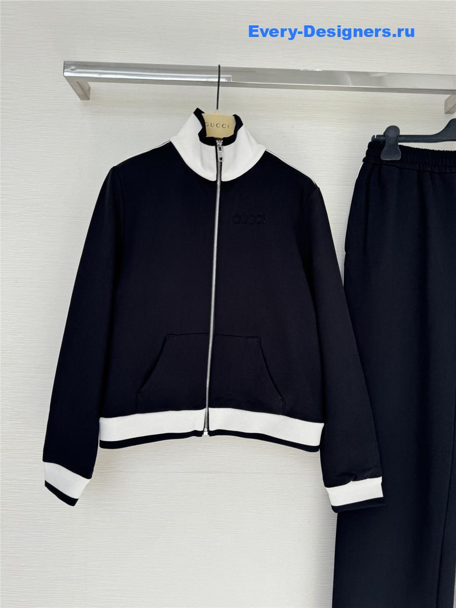 Gvc*1 zip-up jacket with elastic waist pants set