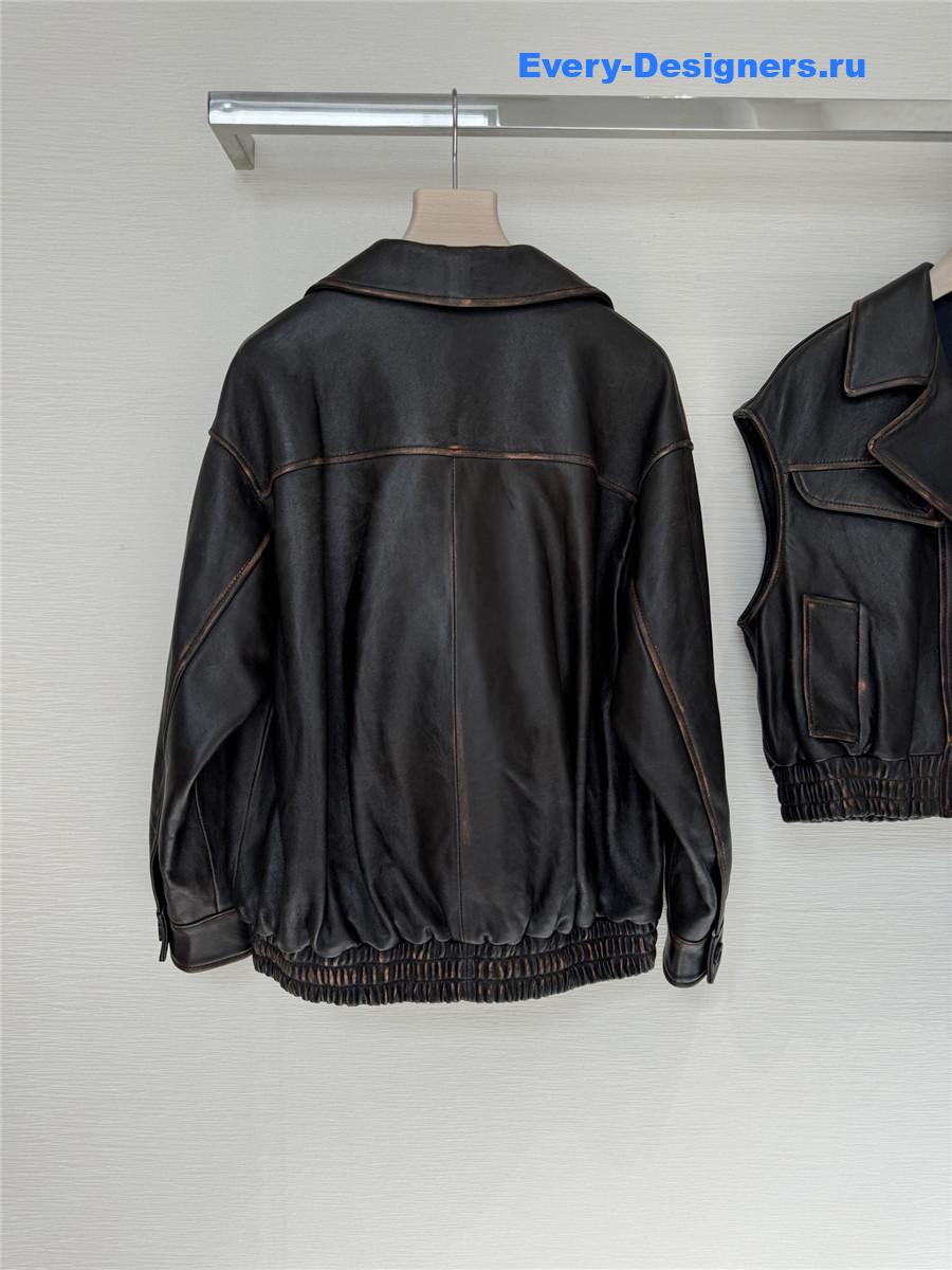 Miu Miu Nappa Leather Jacket