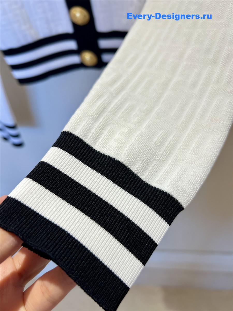 Balmain Monogrammed Knit Cardigan