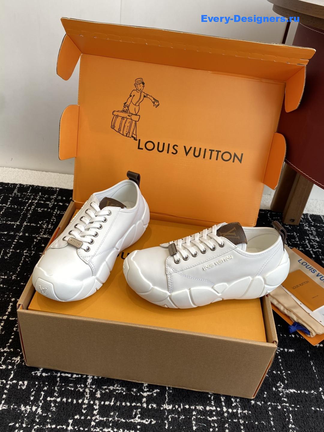 l0vis Vvtt0n white lv bubble sneaker