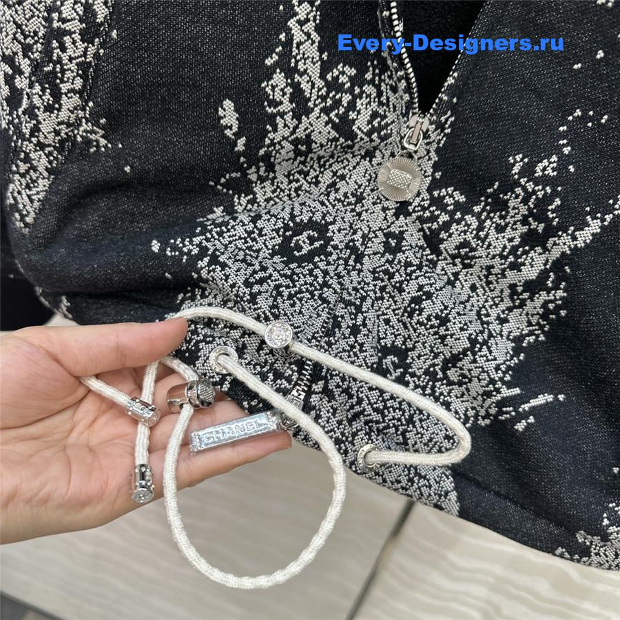 Ch**el coco girls fireworks long puffer jacket