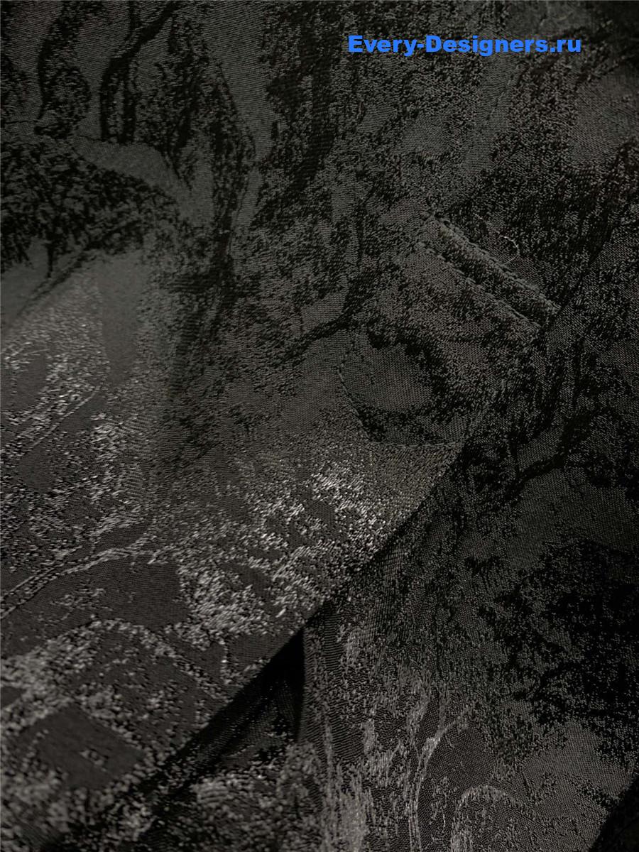 D10r forest jacquard pattern black shirt