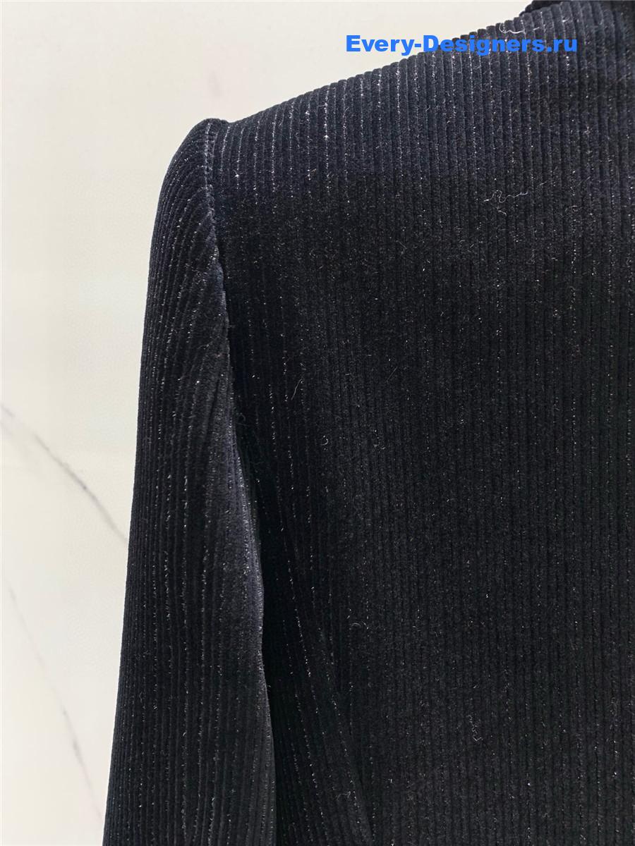 Sa1nt Lau*nt black velvet blazer