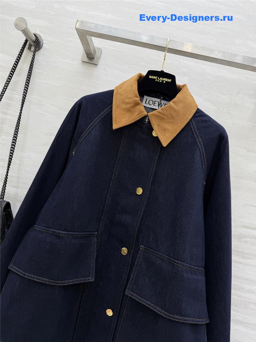 L0ew* patou workwear denim jacket in blue