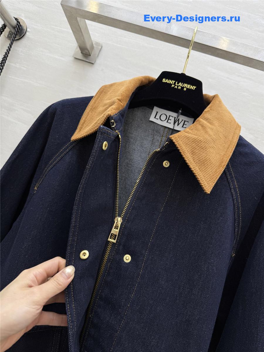 L0ew* patou workwear denim jacket in blue