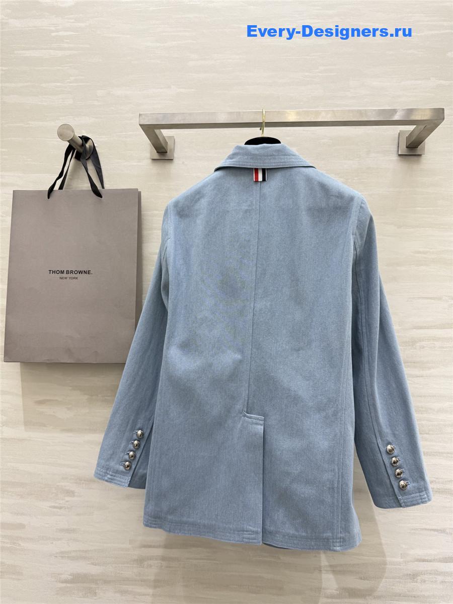 Thom Browne Classic Denim Blazer Coat