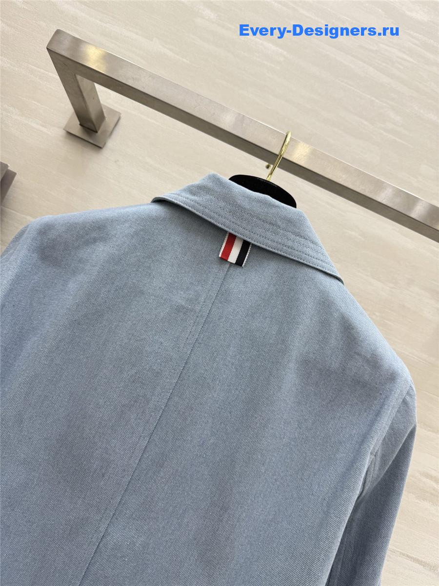 Thom Browne Classic Denim Blazer Coat
