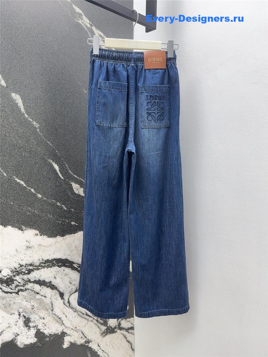 L0ew* gradient denim suit