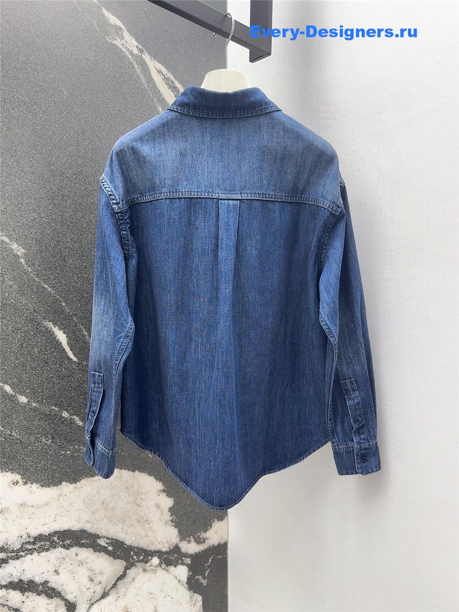 L0ew* gradient denim suit