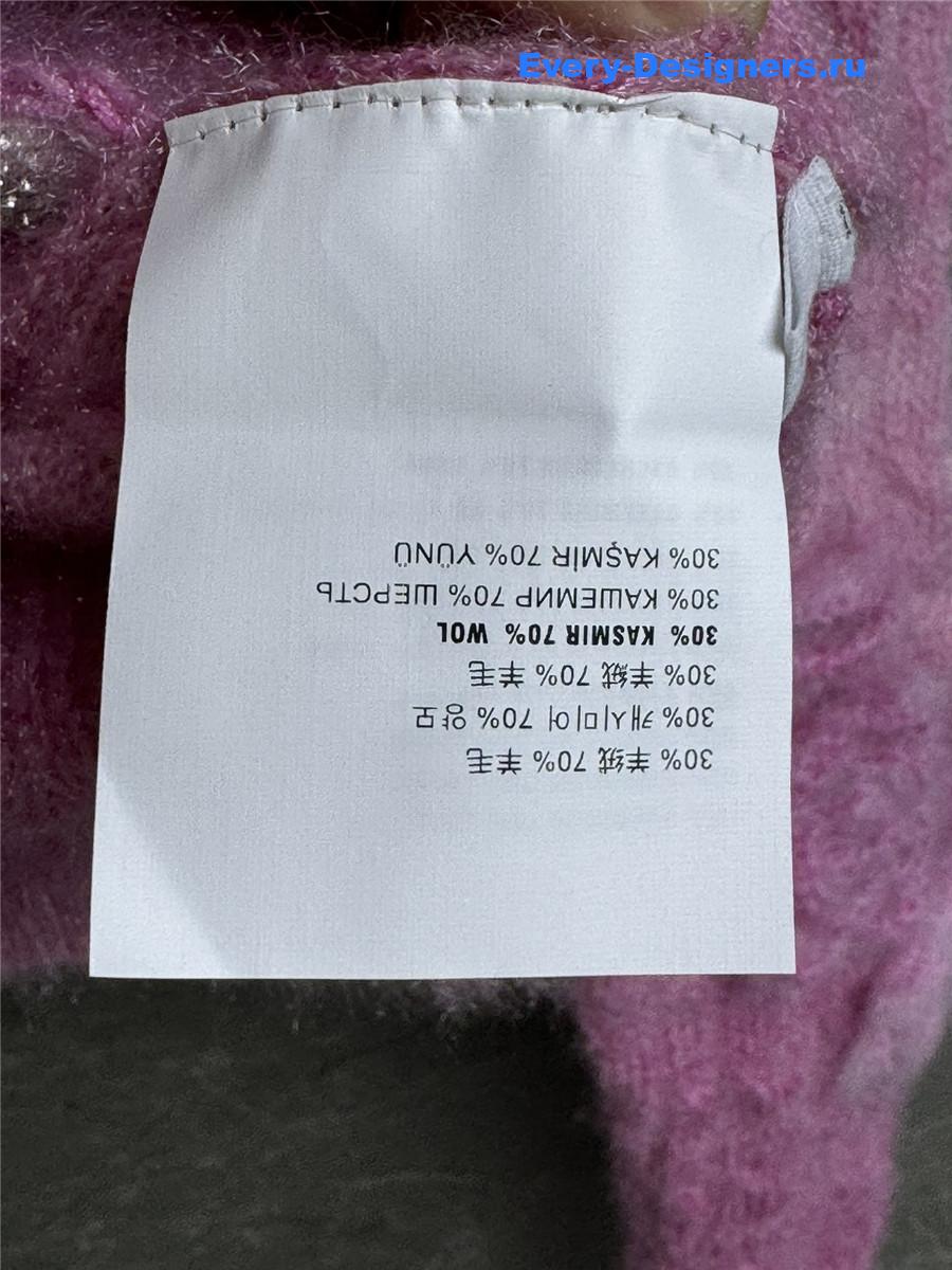 Miu Miu V-neck Pink Cropped Cardigan