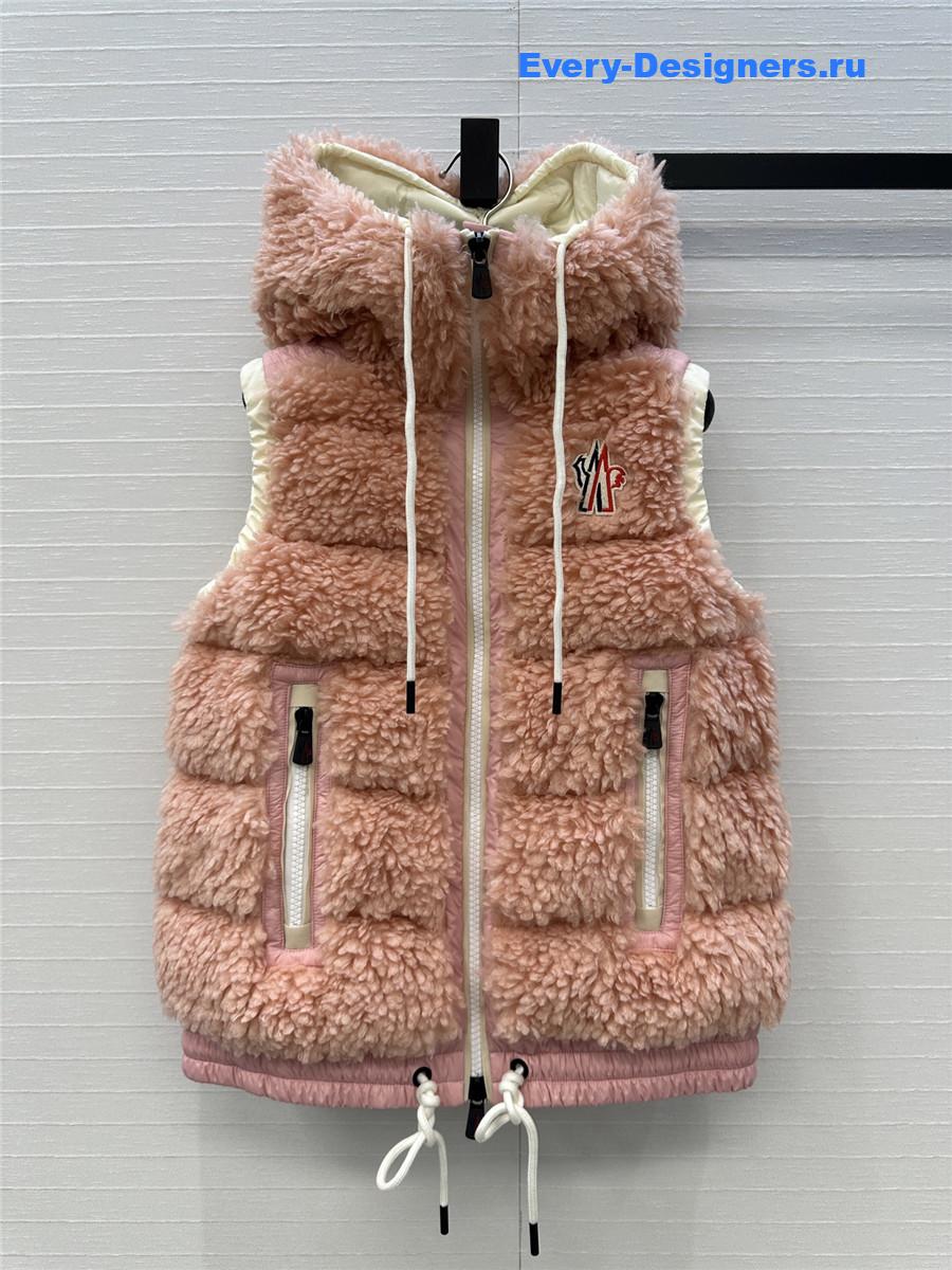 Moncler Pink Quilted Down Jacket