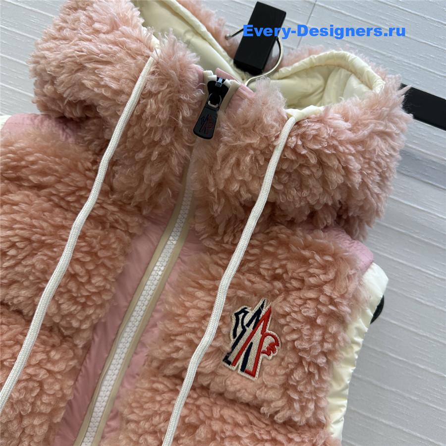 Moncler Pink Quilted Down Jacket