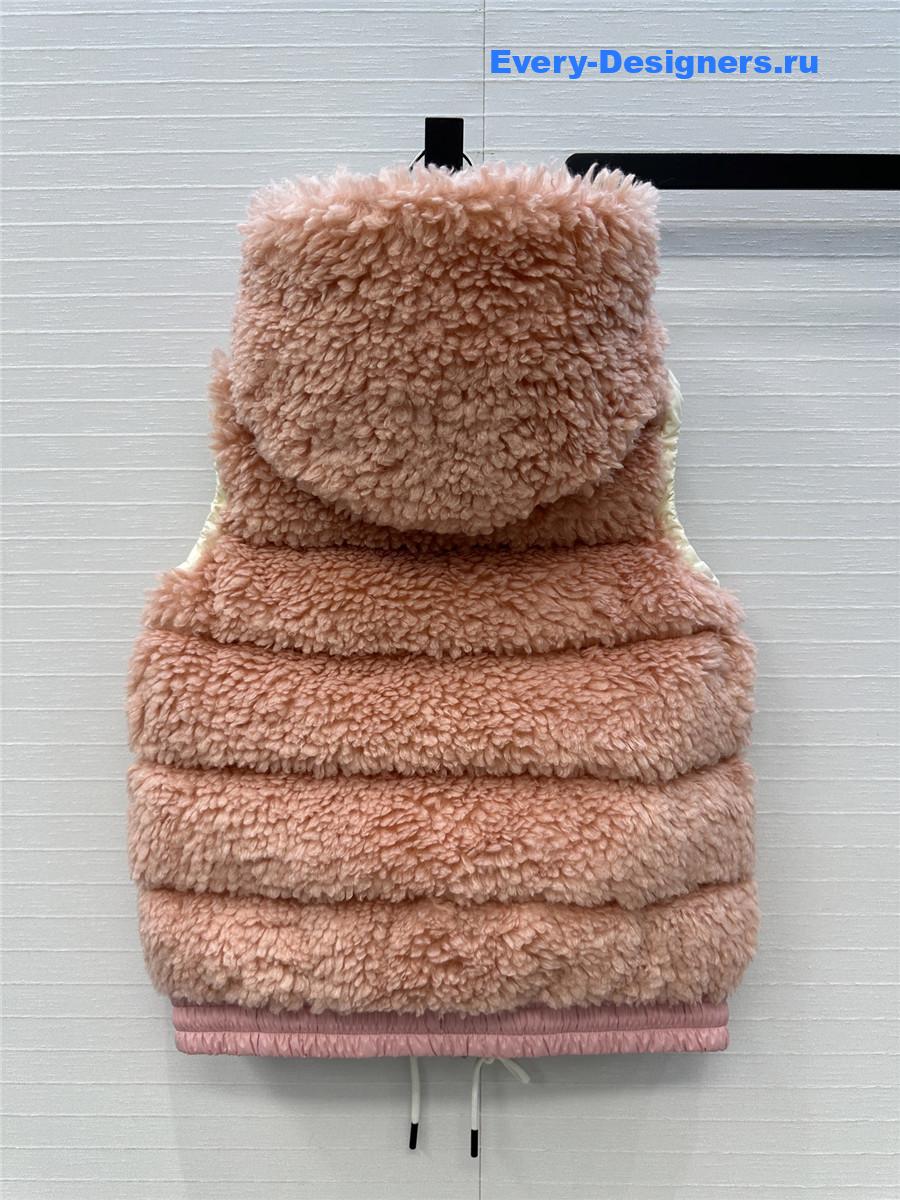 Moncler Pink Quilted Down Jacket