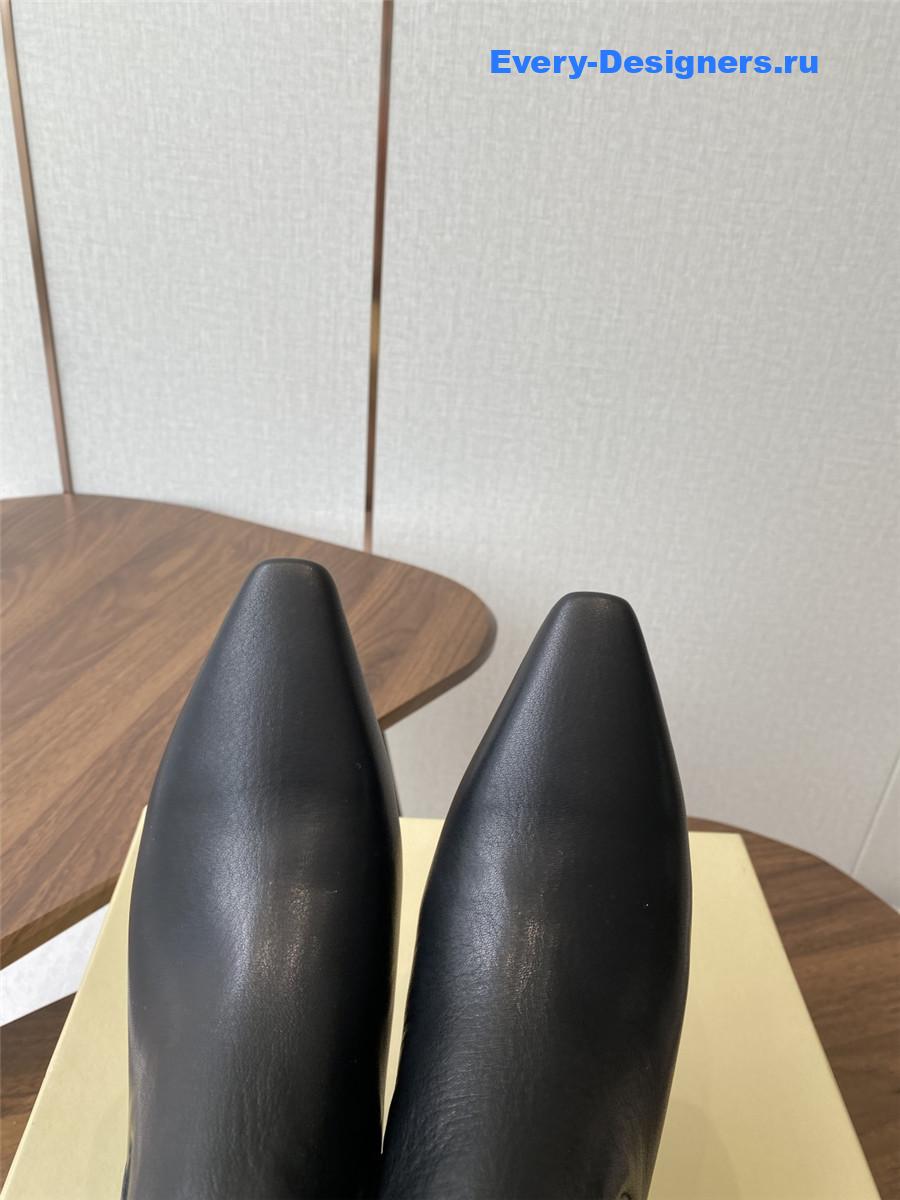 BC Black Suede Cashmere Kitten-Heel Ankle Boot