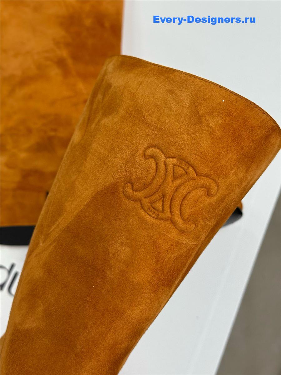 Ce1i*e triomphe brown suede high boots