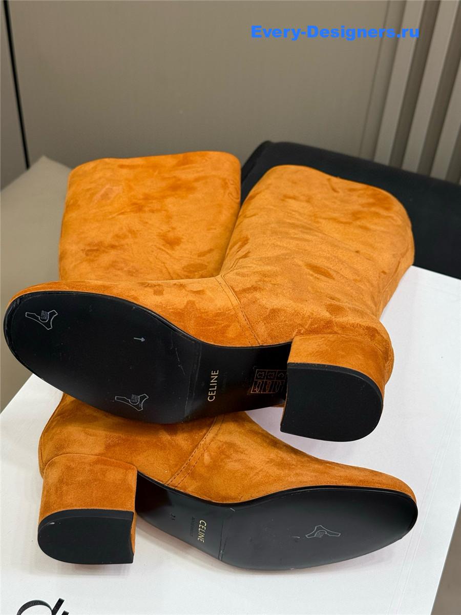 Ce1i*e triomphe brown suede high boots