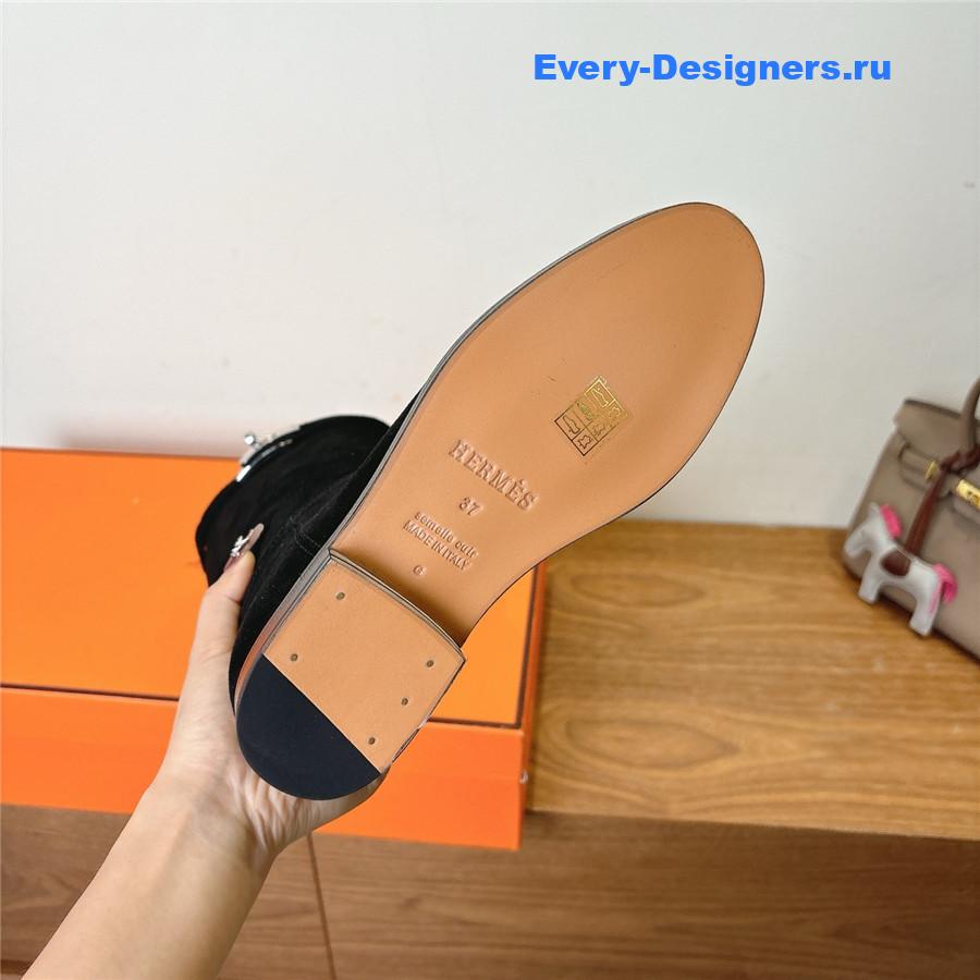 H**me5 black suede  kelly jumping boots