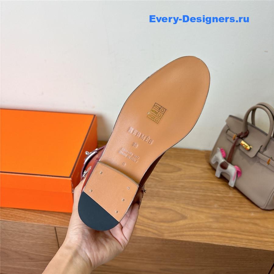 H**me5 burgundy leather kelly jumping boots