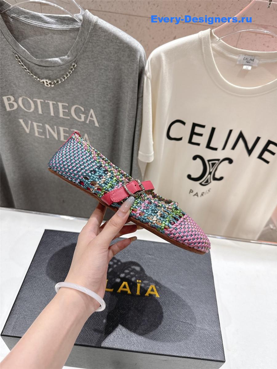 Alaia Flat Mesh Ballet Flats