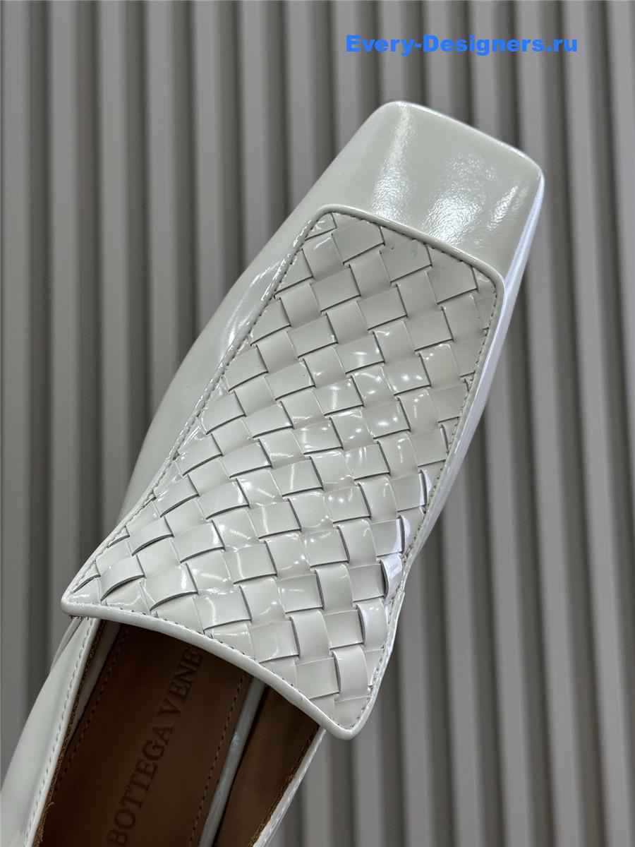 b0tt*ga Ven*ta white okinawa leather loafers