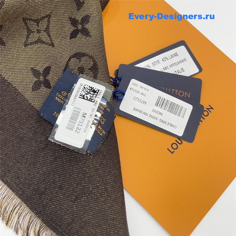 l0vis Vvtt0n shine monogram shawl