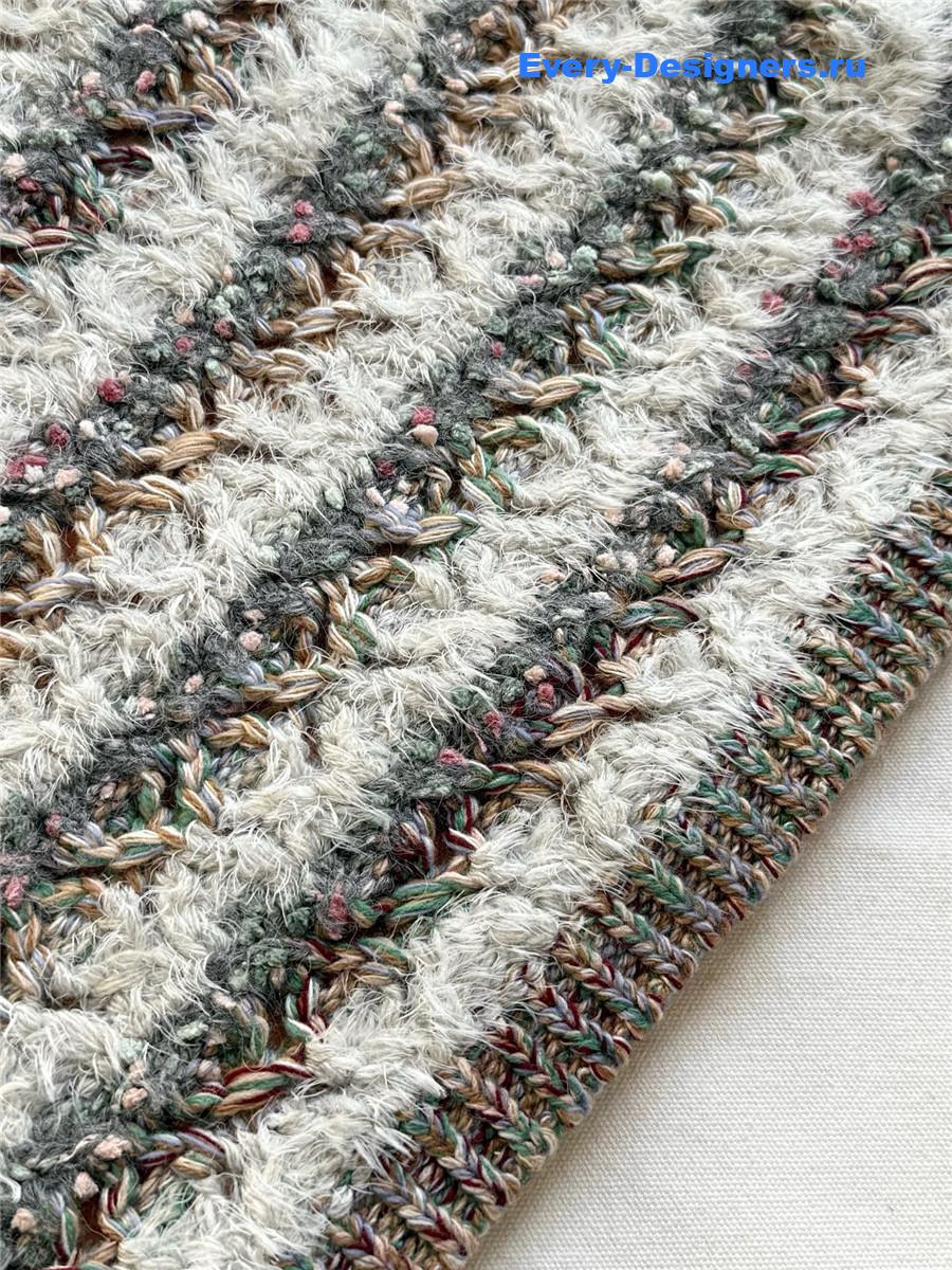 Ch**el coffee milk striped skirt