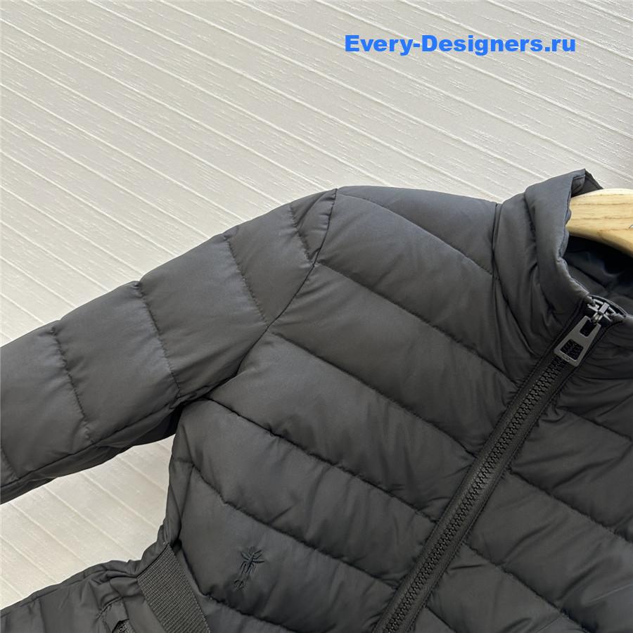 Pra*a stand collar black down jacket