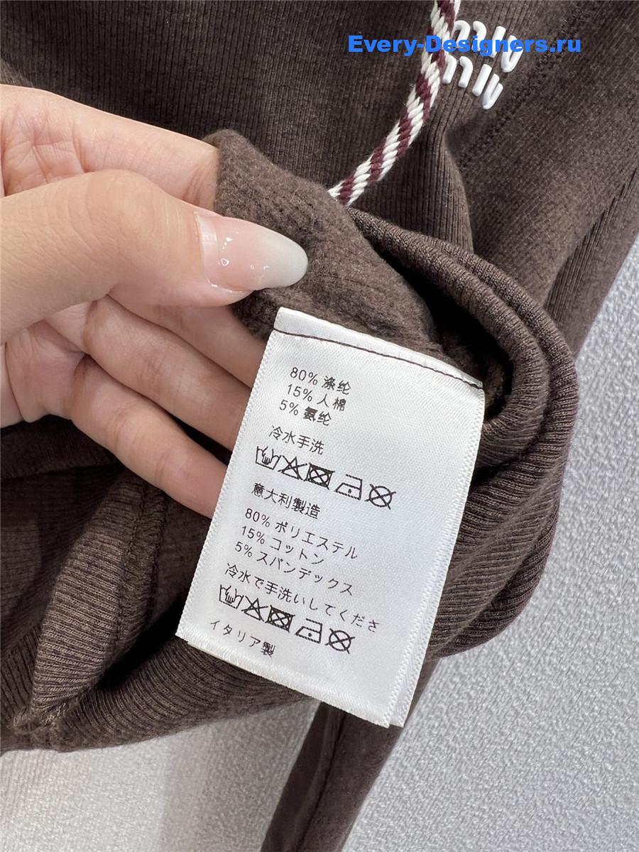 Miu Miu Hoodie Wide-Leg Pants Set