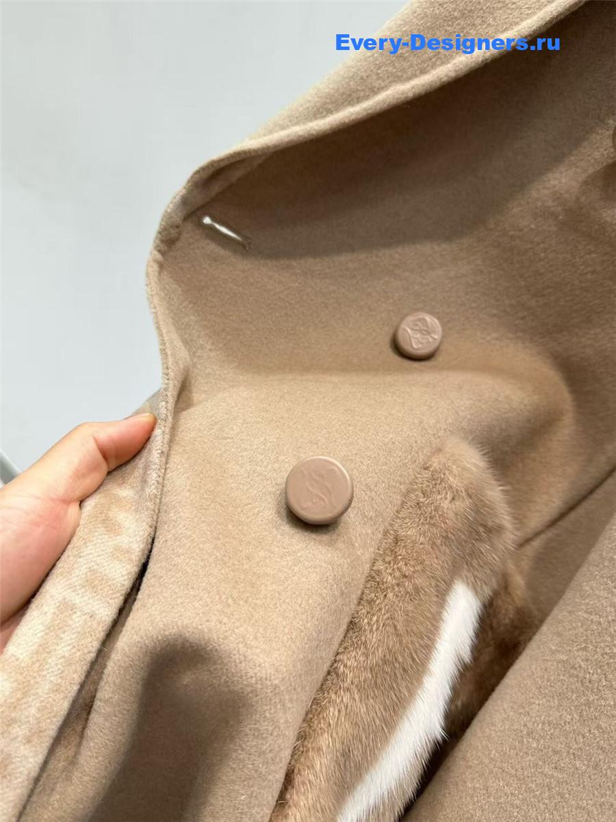 F**di beige wool coat