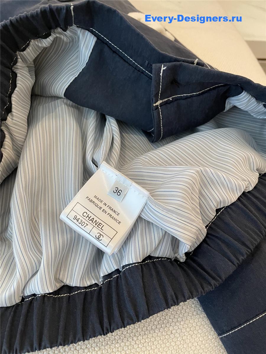 Ch**el dark blue denim loose jacket