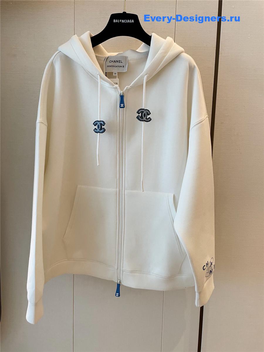 Ch**el cc beige hoodie