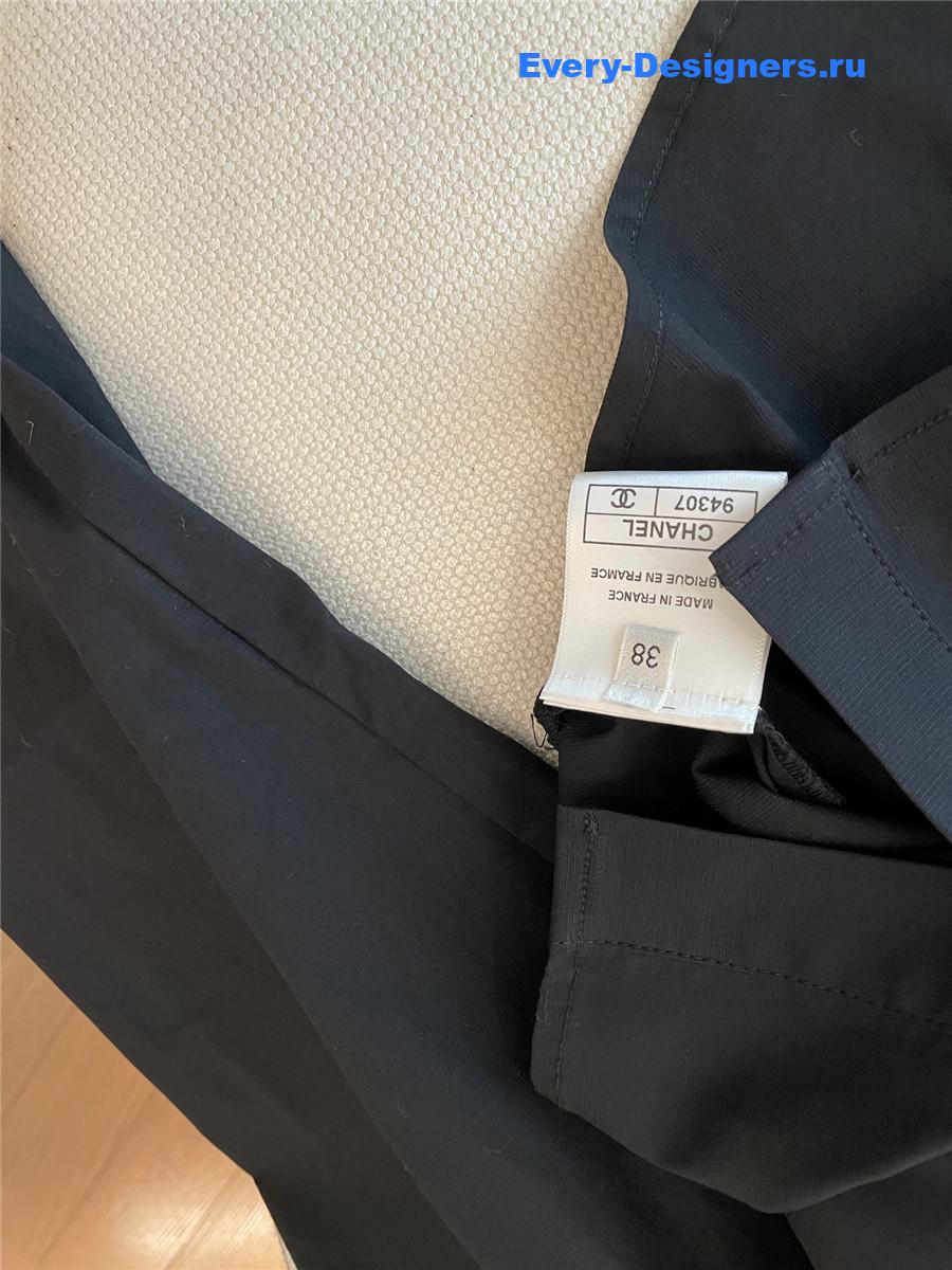 Ch**el black hooded drawstring shirt